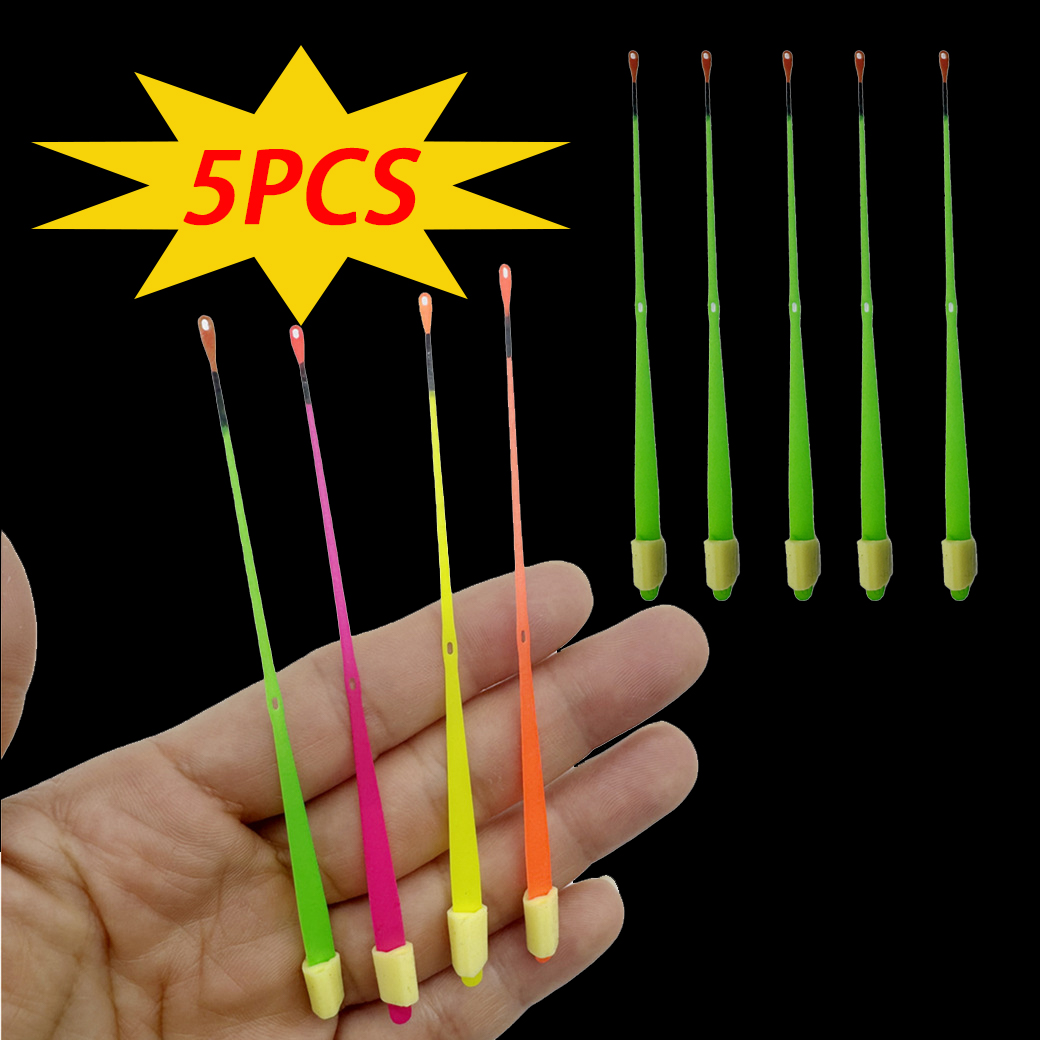 Ice Fishing Tip Up - 5er-Set Angelruten-Spitzen aus ABS, Mini-Oberschaften für