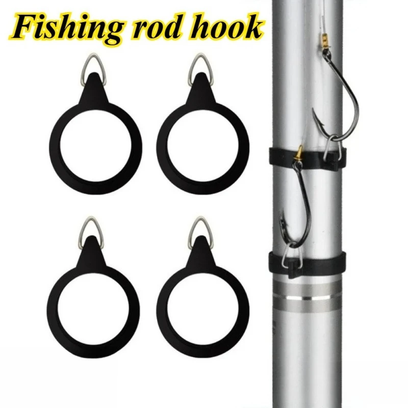 Fishing Equipment Carp - 4/6 Stück Angelruten-Hakenhalter, Köderhakenringe, praktisches Angelzubehör