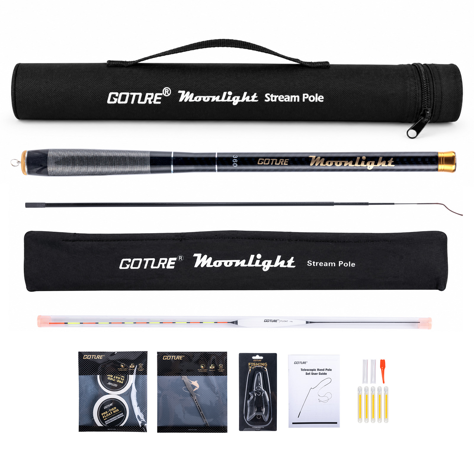 Goture Teleskop-Angelrute mit  – Fishing Equipment Bag Bewertung und Preis
