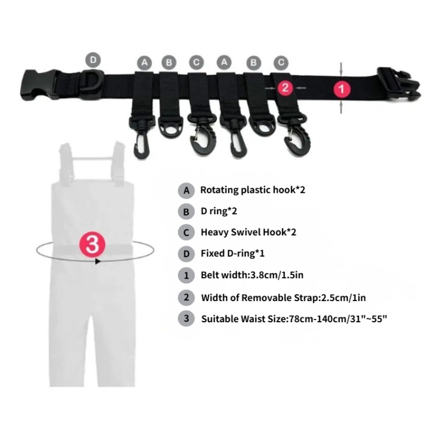 1 Stück Verstellbarer Wathüftg – Fishing Equipment Cheap Bewertung und Preis