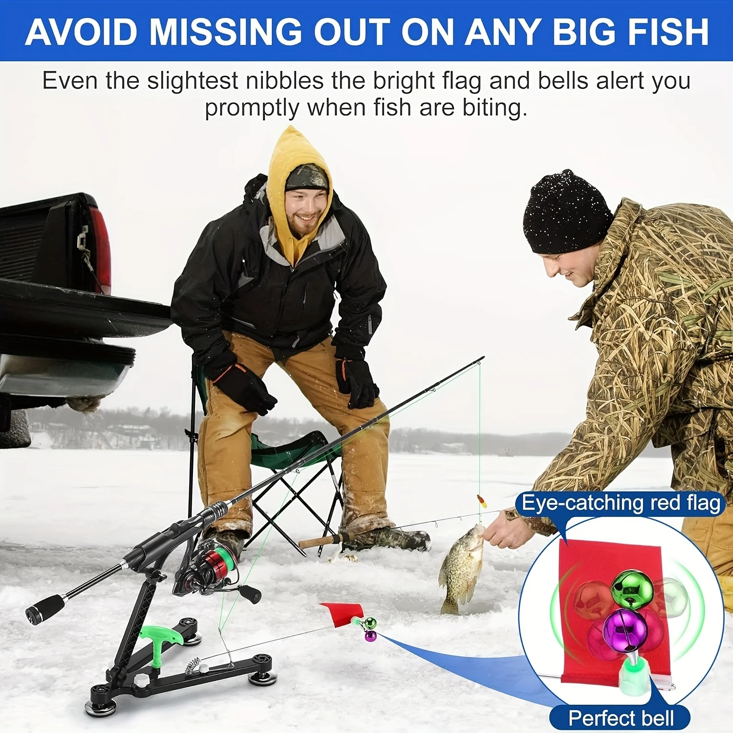 1 Set Eisangelrutenhalter – An – Ice Fishing Tip Up Bewertung und Preis