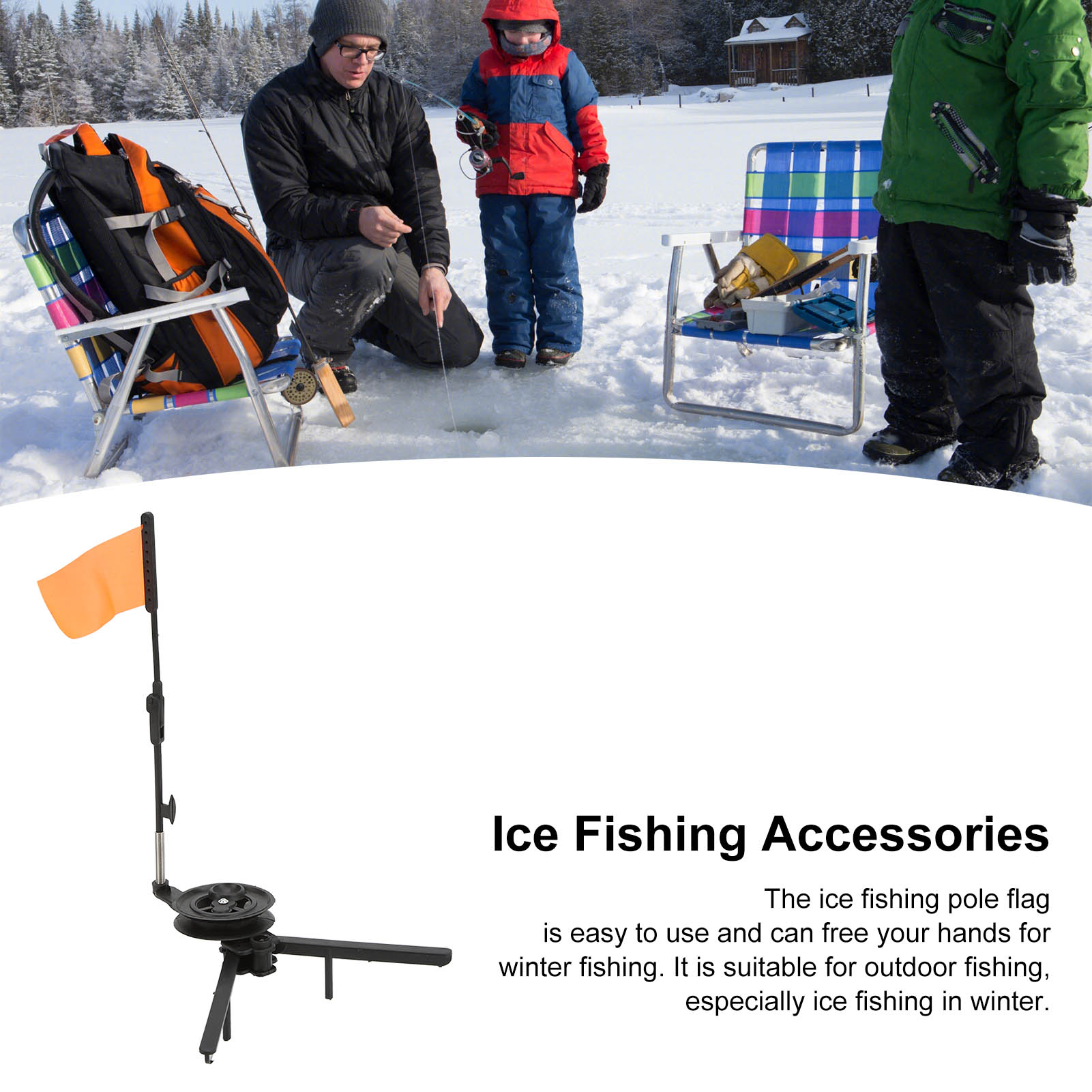 Faltbare Eisfischerrute mit Fl – Ice Fishing Tip Up Bewertung und Preis
